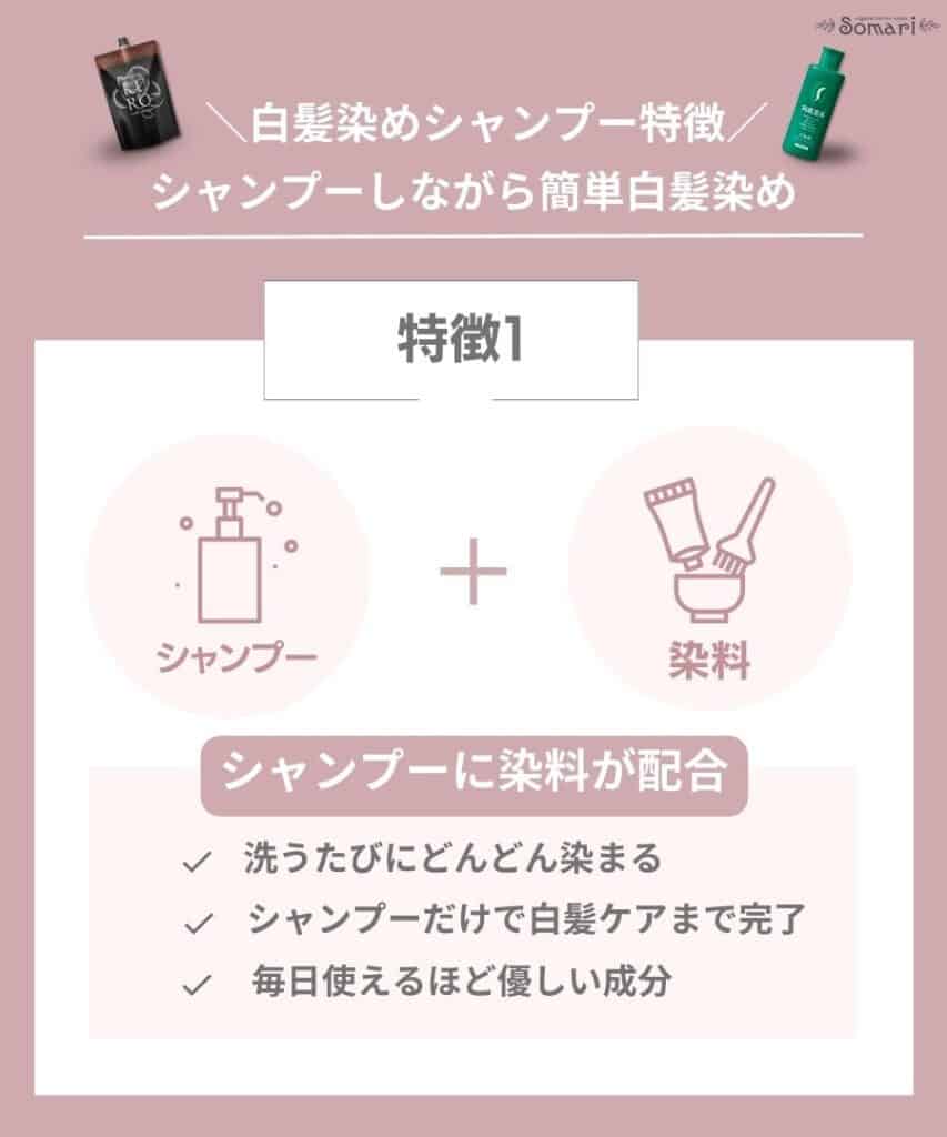 【本当に染まる白髪染めシャンプー特徴】効果なしって本当？デメリットも解説「シャンプーしながら簡単に白髪染め（毛染め）ができる」