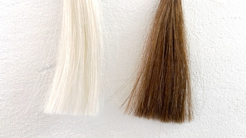 ミルボン オルディーブ ルドレスの毛束検証画像