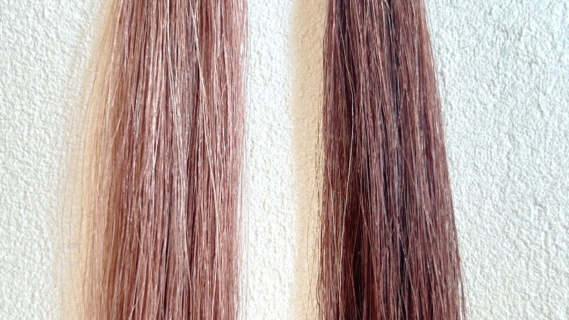 ボタニカルカラークリームシャンプーの染毛効果の比較
