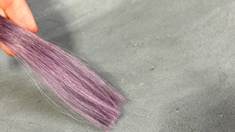 フレッシュライトミルキーヘアカラー アンティークラベンダーの染毛効果検証