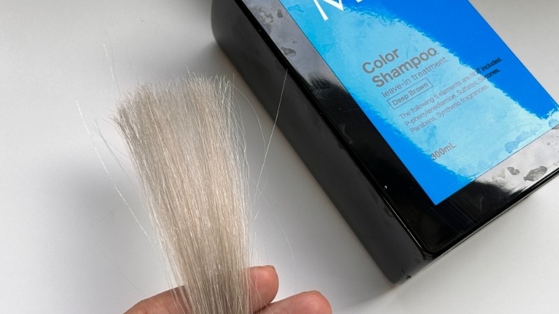 Me+スカルプ&カラーシャンプーの染毛効果検証