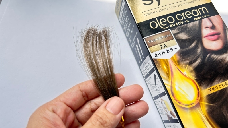 サイオス オレオクリーム（プレシャスアッシュ）の染毛効果検証