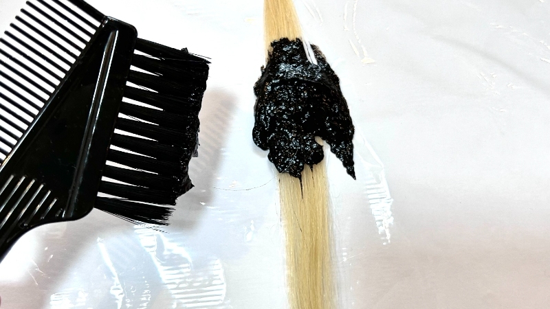 クローシアリッチクリームシャンプーの染毛効果を検証中