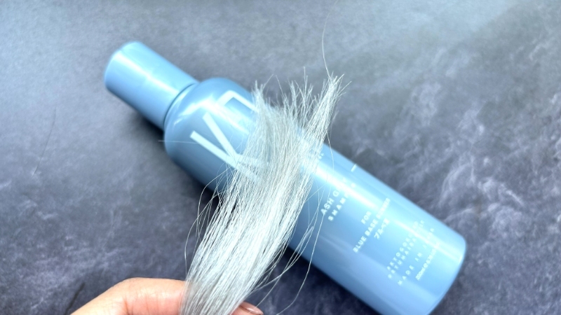 Kyogokuカラーシャンプーを毛束で染毛効果検証