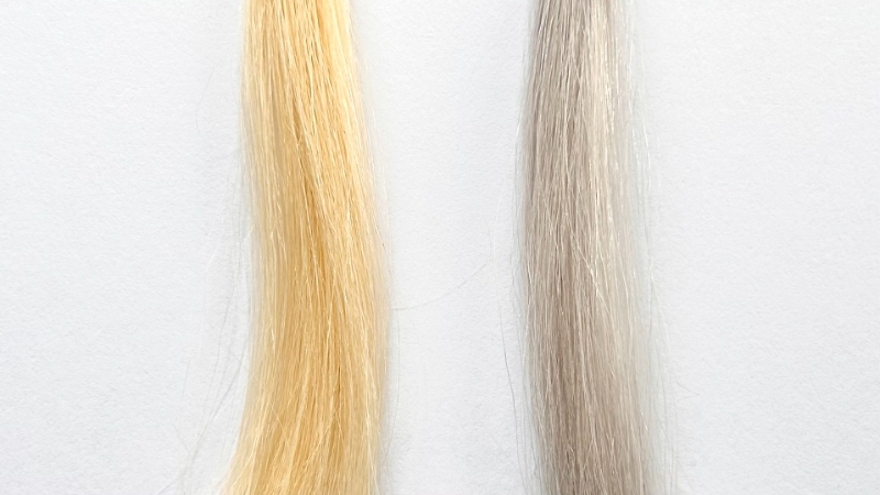 N.（エヌドット）カラーシャンプーを毛束で染毛効果検証