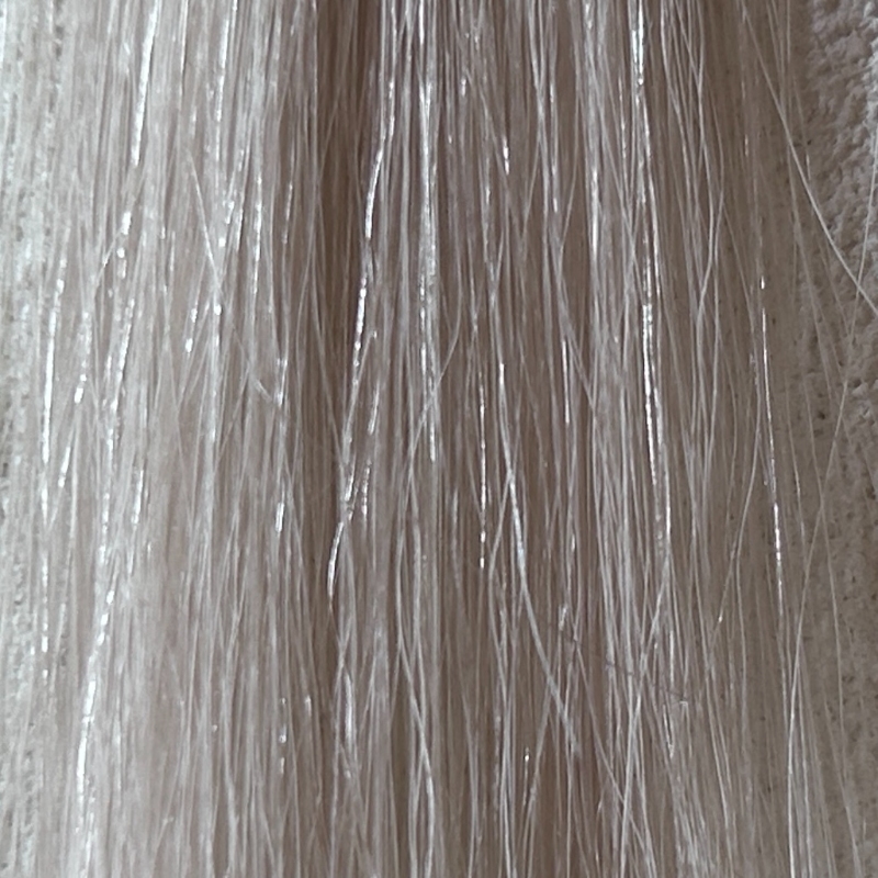 ロイドプレミアムカラーシャンプー(パープル)を毛束で染毛効果検証2回目