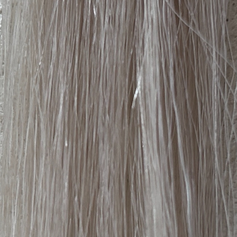 ロイドプレミアムカラーシャンプー(パープル)を毛束で染毛効果検証1回目