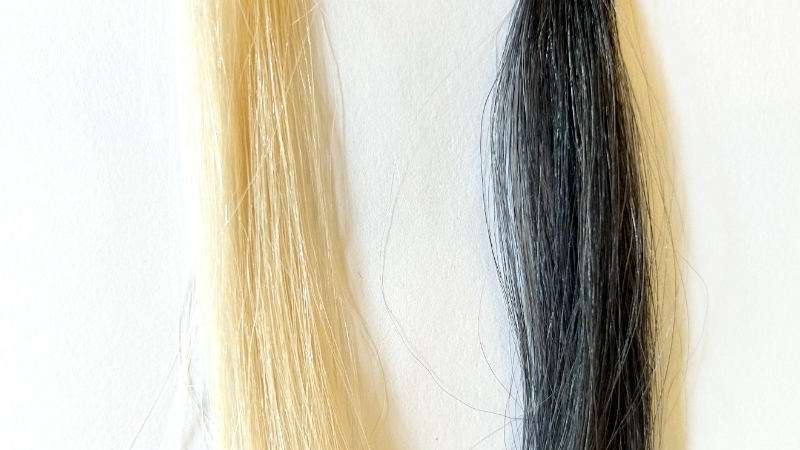 サロンドプロワンプッシュの毛束比較画像