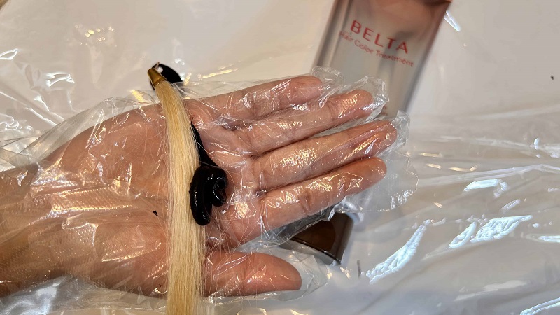 ベルタ白髪染めヘアカラートリートメントダークブラウンの染毛力検証